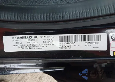 2013 Dodge Avenger Se z USA, uszkodzony, nr VIN 1C3CDZAB2DN710665